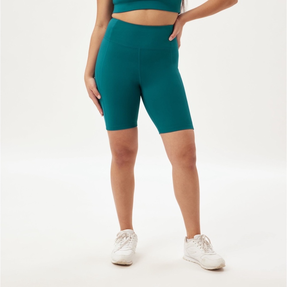 Girlfriend Collective High Rise Bike short in Atlas